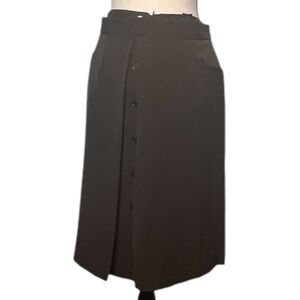 Grace Elements Women's A-Line Dark Olive Skirt Sz 12 New With Tag No Lining
